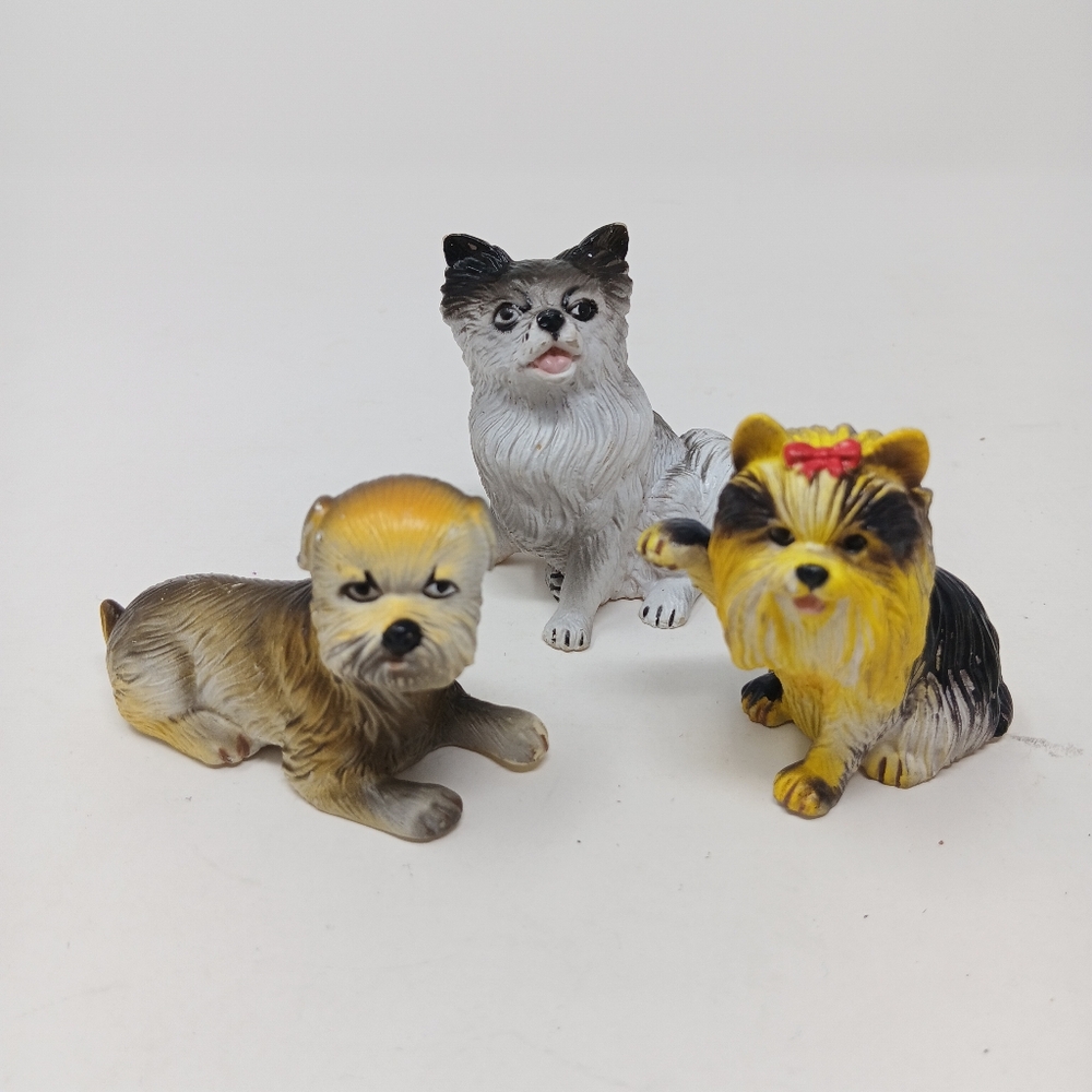 Vintage 1988 New Ray Novelty Soft Rubber Dogs Bundle #407